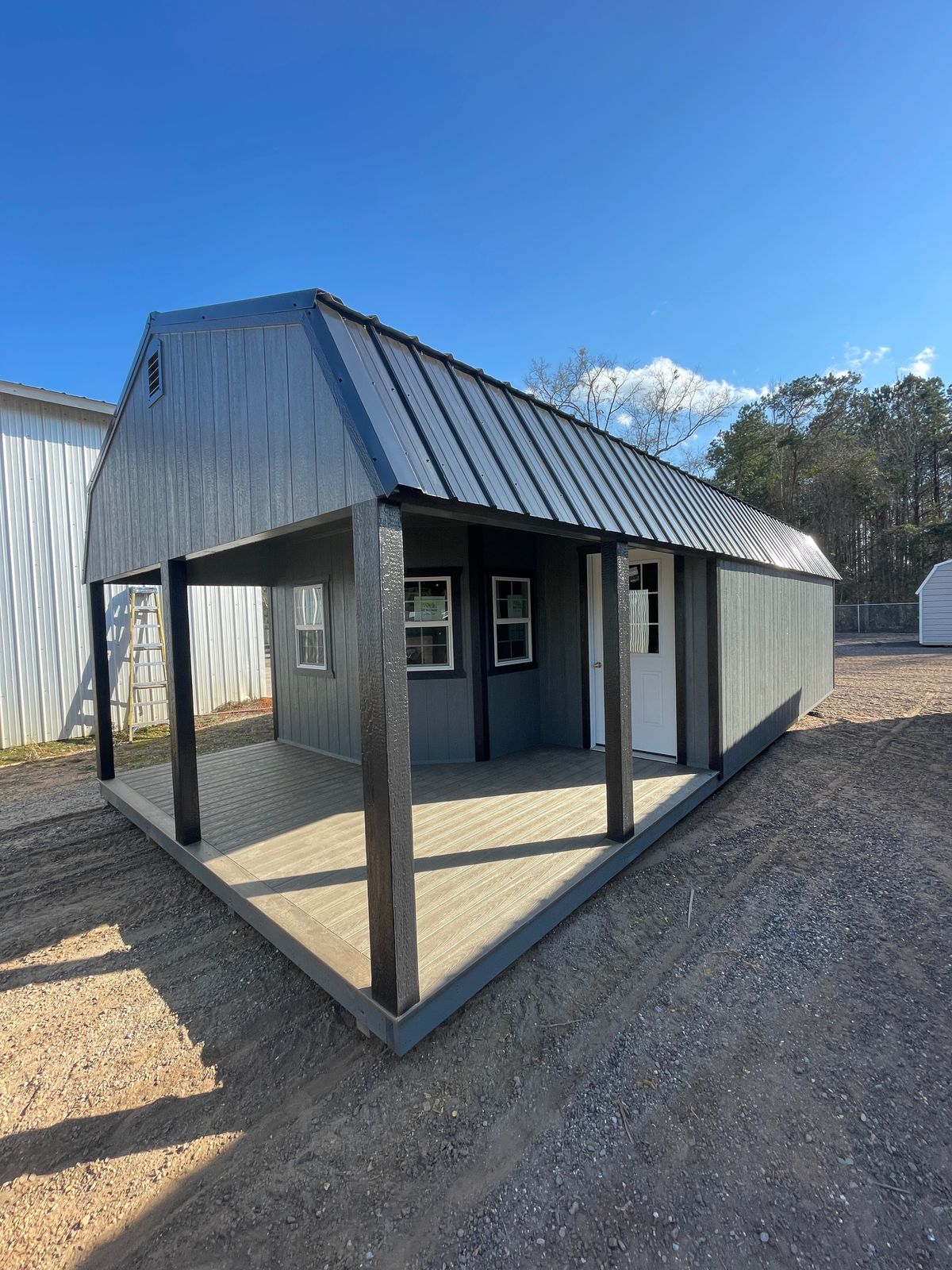 Lofted barn cabin with porch